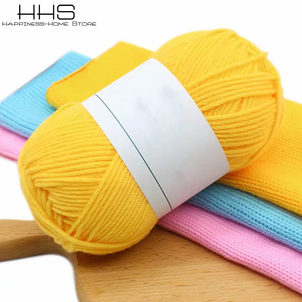 

50Grams/Set Milk Cotton Crochet Yarn Anti-Pilling Fine high Quality Hand DIY Thread For Knitting Cardigan Scarf Hat Sweater Doll