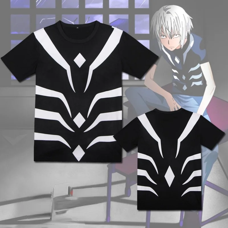 

Anime Toru Kagaku no railgun Cosplay clothing a certain magical index accelerator summer crew neck short sleeve T-shirt