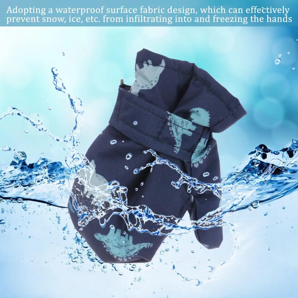 

Kids Gloves Outdoor Warm Thick Gloves Toddler Winter Mittens Lined Fleece
