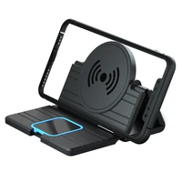 15w qi wireless car charger pad foldable fast charging base station mount non slip phone stand holder for iphone x xs 11 huawei