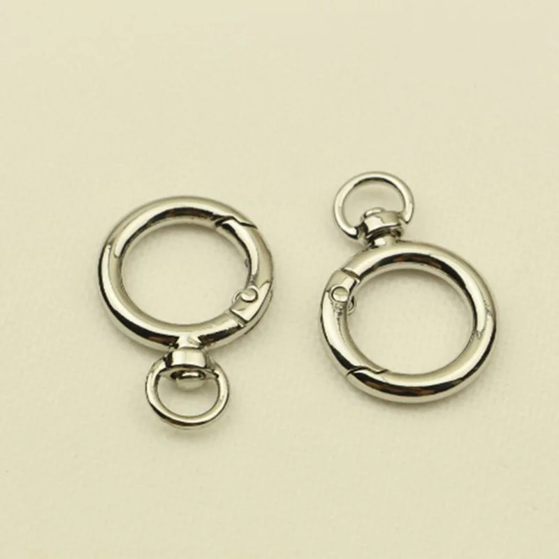 Inner Diameter 19 mm 10pcs/lot Open coil spring Buckle bag hardware accessories ring hook buckles for Bag Chain | Багаж и сумки