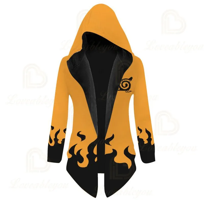 Черный женский пуловер с аниме Наруто Акацуки топ капюшоном Итачи учихи