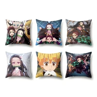 chair cushion devils blade anime plush stuffed cushion pillowcase cute pillow demon slayer manga doll plush pillow party gifts