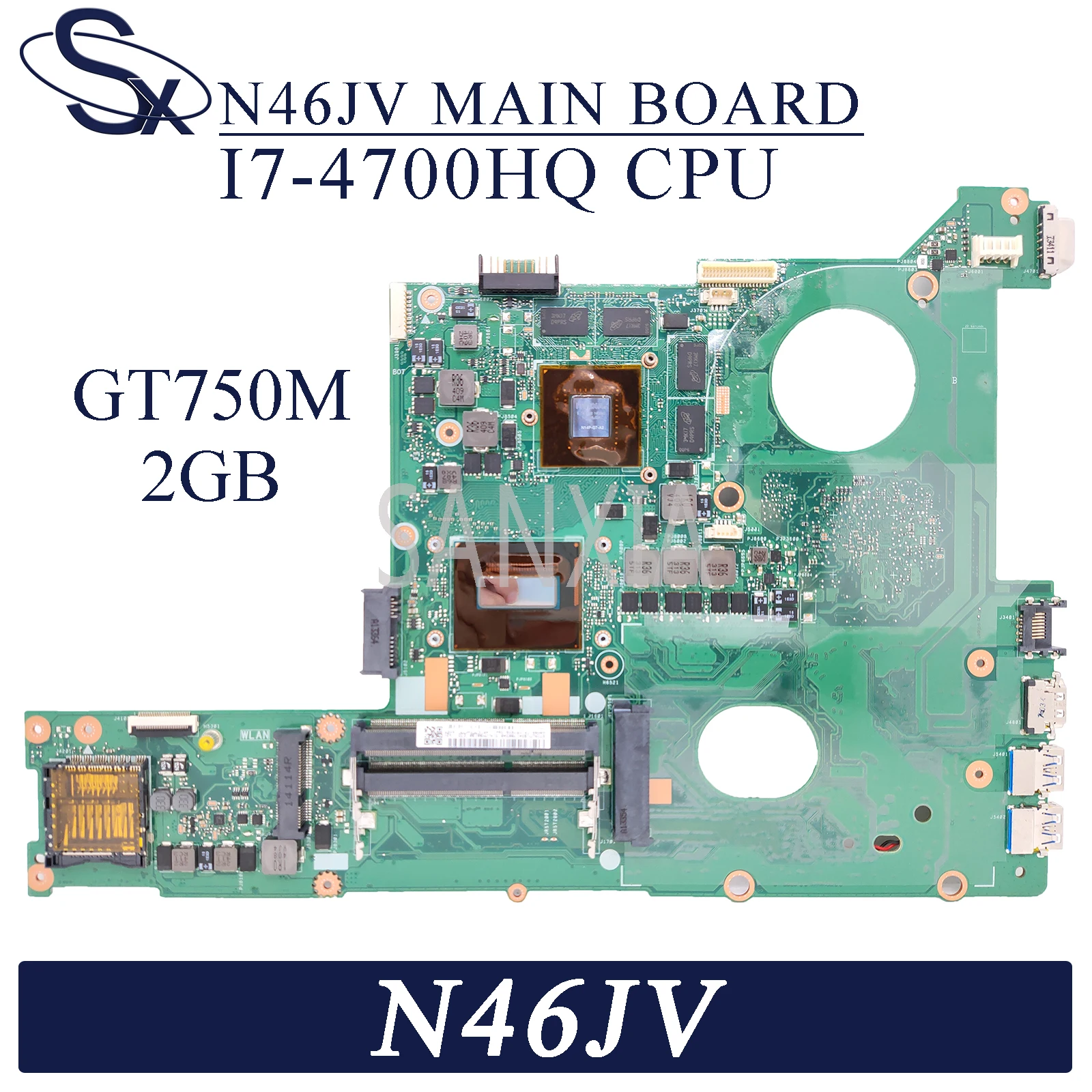 

Материнская плата KEFU N46JV для ноутбука ASUS N46J N46JK N46JX