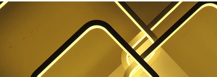 Okudo прямоугольник современных LED потолочные светильники для гостиной белый алюминий спальня потолочного светильника пульт дистанционного управления затемнением