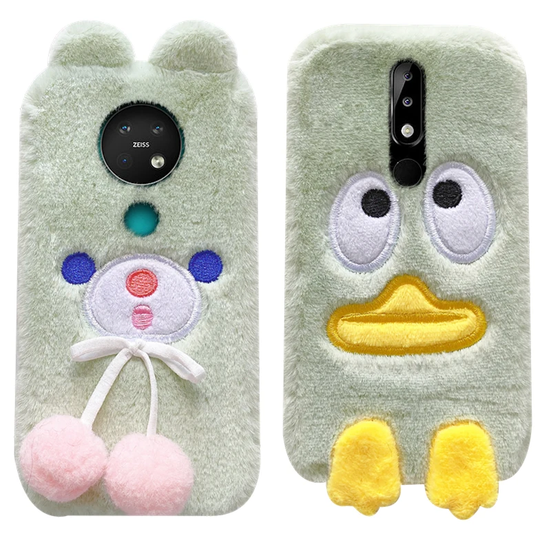 Симпатичный мягкий чехол с изображением ленивой утки для Nokia 5 1 6 7 8 4 plus 3 2 - купить