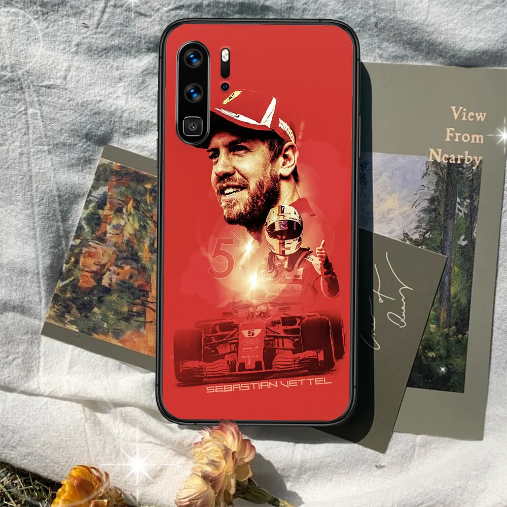 

Sebastian Vettel F1 Phone Case For Huawei P Mate 10 20 30 40 Lite Pro smart Z 2019 nova 5t black Hoesjes Fashion Cover Soft
