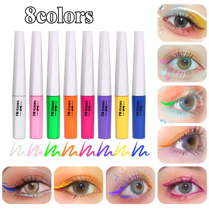 

Luminous Liquid Eyeliner Eye Make Up Waterproof Quick-drying Rainbow Eye Liner Easy To Wear Eyes Makeup Cosmetics Tool