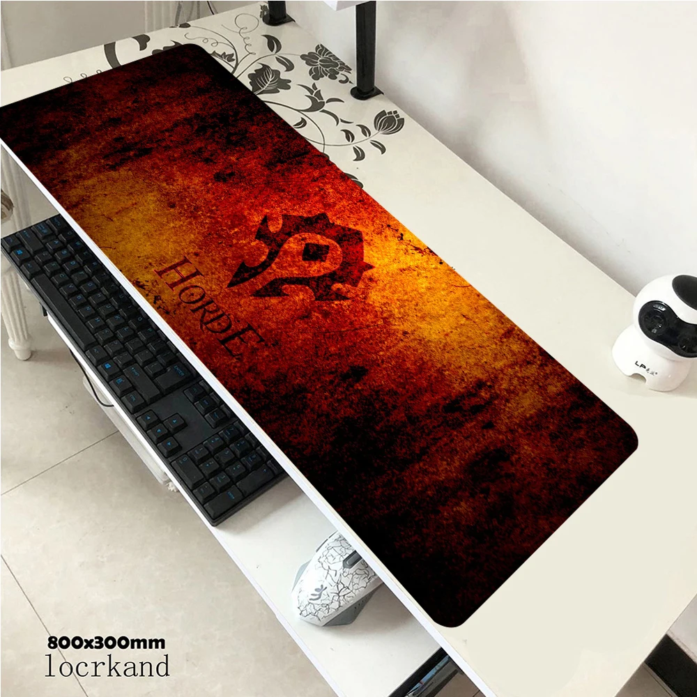 

World of Warcraft Gaming Mouse pad Gamer Large 900x400mm Horde Alliance Computer keyboard mouse pad non-skid laptop mouse pad