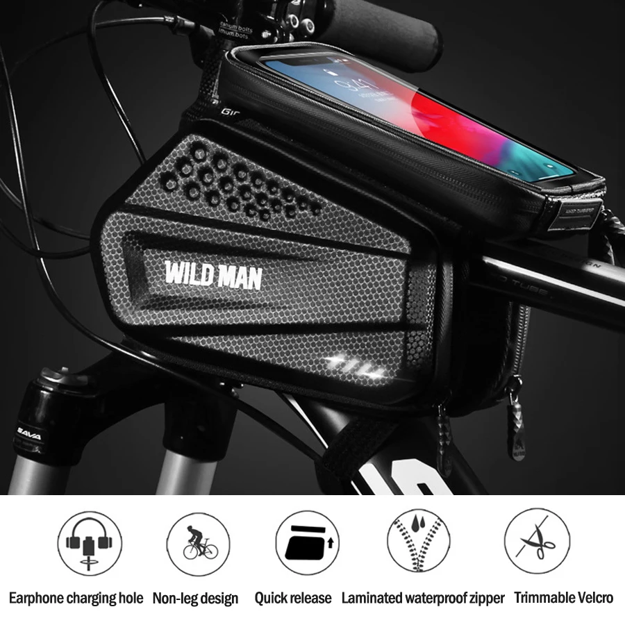 Велосипедная сумка Водонепроницаемая передняя велосипедная 6 5 дюймов женская на