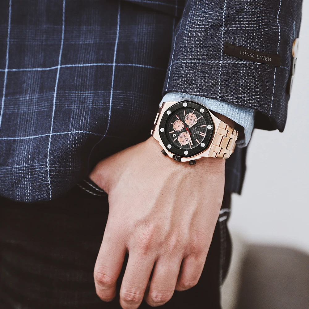 

OCHSTIN 2021 Mens Mechanical Wristwatches Top Luxury Brands Waterproof Luminous Males Automatic Mechanical Clocks Casual Watches