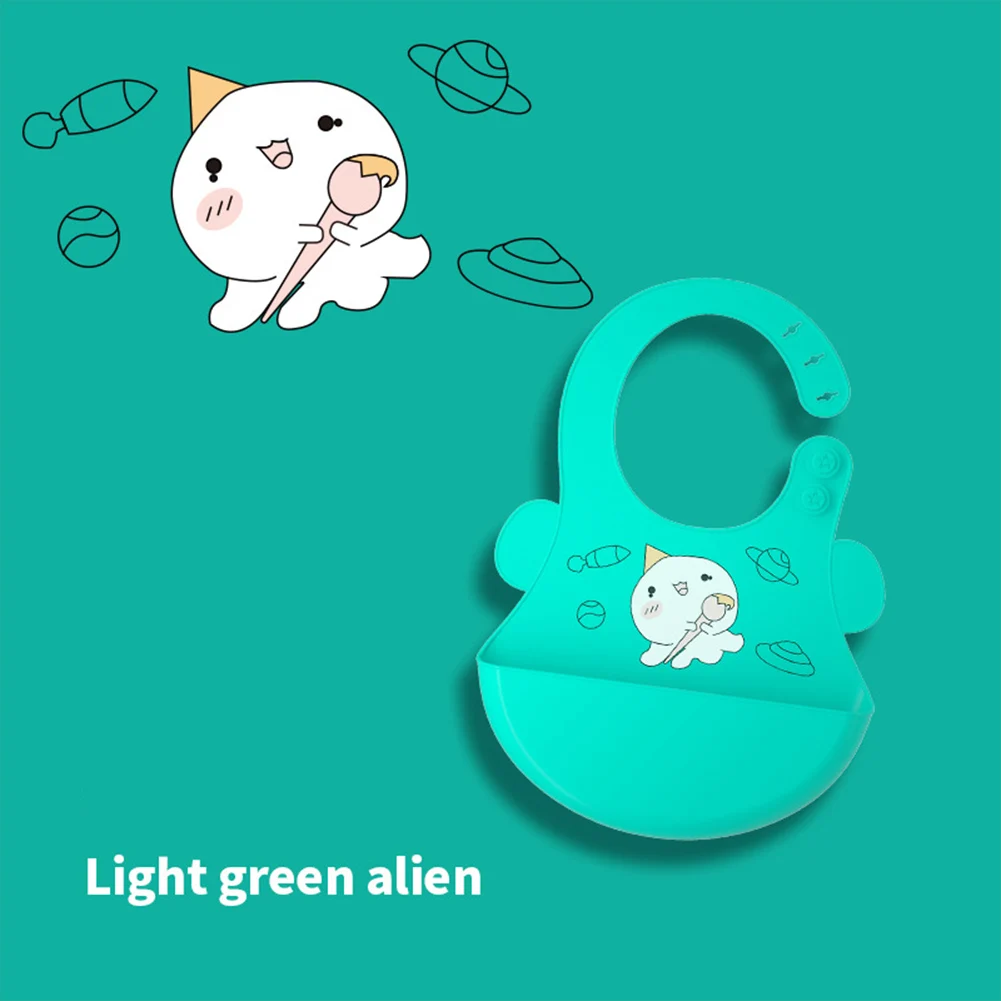 

Baby Bib Adjustable Yellow Bear Waterproof Feeding Bib With Food Catcher Mess Free Saliva Towel Stain Odor Resistant Bibs Cloths