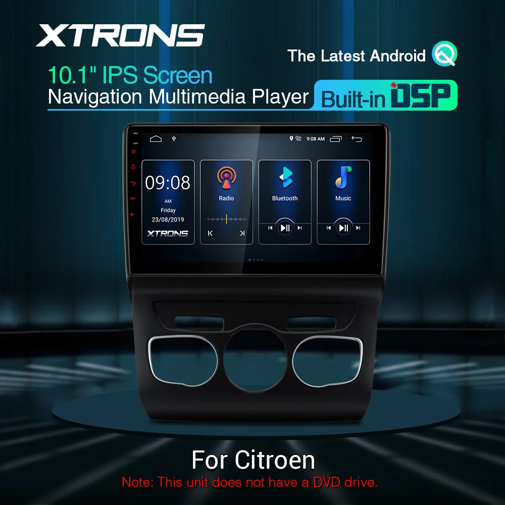 10 1 ''IPS мультимедийный Android Q DSP GPS-навигатор стерео радиоплеер для Citroen C4 2010 2011