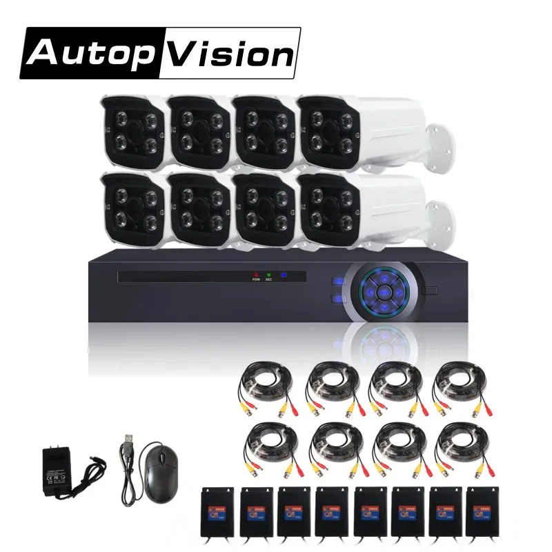 LS AKA2 1080P 8CH AHD DVR комплекты 8 канальная система CCTV Водонепроницаемая ночного