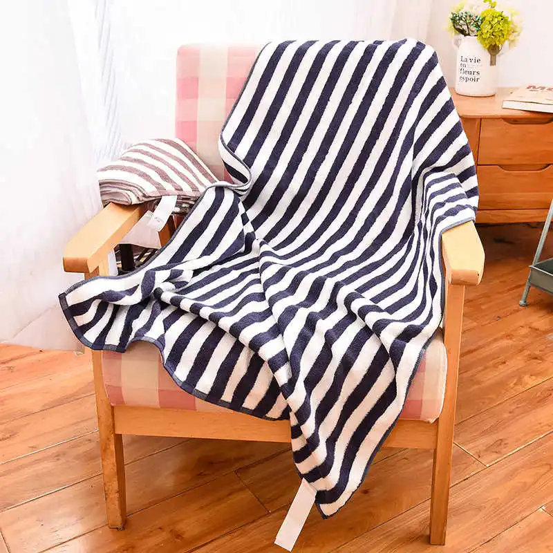 3 шт./компл. набор полотенец для ванной комнаты 100% полосатые банные полотенца и 2