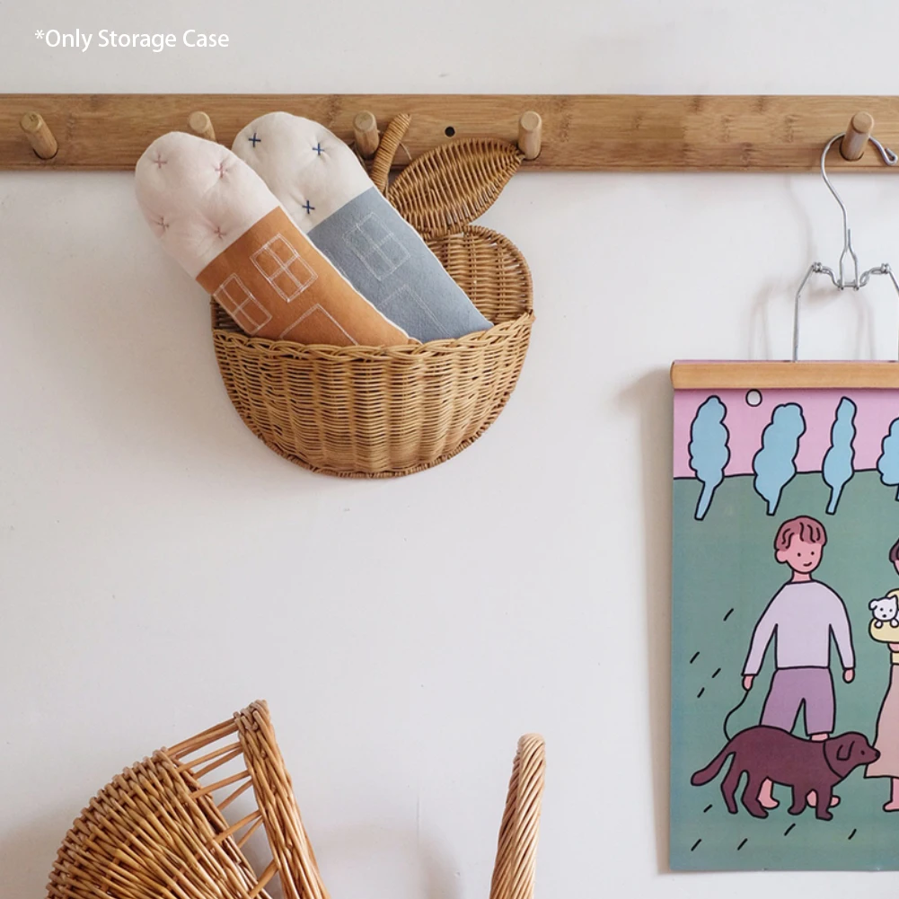 Экологически чистая корзина для хранения из ротанга подвесная одежда детский