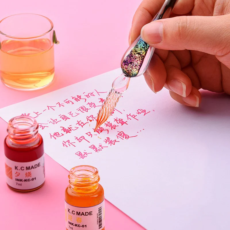 Чернила для перьевой карандашей 24 на солнечной батарее перьевая ручка письма