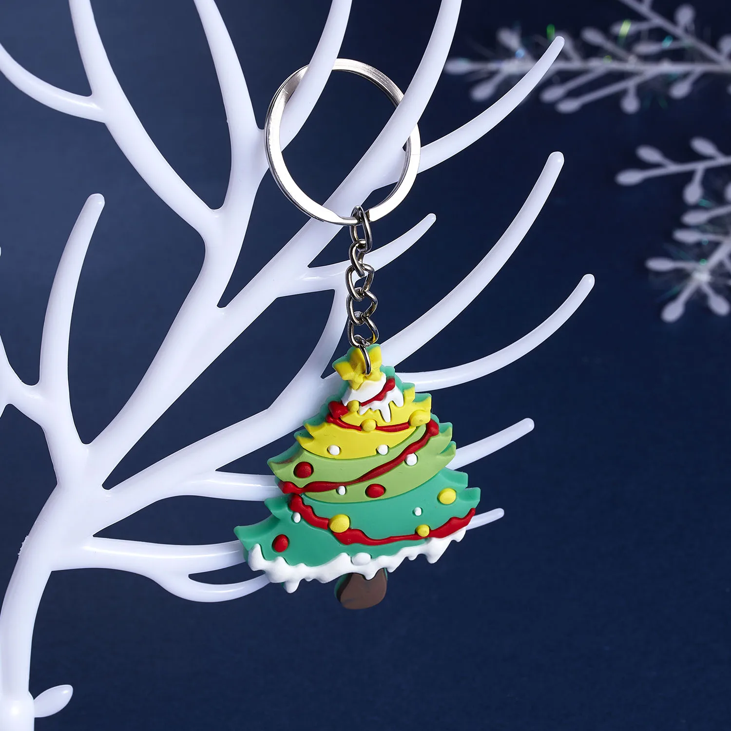 

Merry Christmas Keychain Christmas Decoration Santa Claus Elk Snowman Keychain 2021 New Year Children Family Gift Accessories