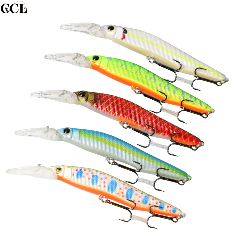 

140mm 15g Hard Minnow Jerk Bait Fishing Lures Wobblers Artificial Bait Deep Crank Floating Pike Musky Bass In All Waters