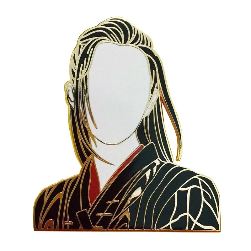 Неразобранный значок брошь Wei wuxian сердце Lan wang Ji эмалированная МО дао Zu Ши