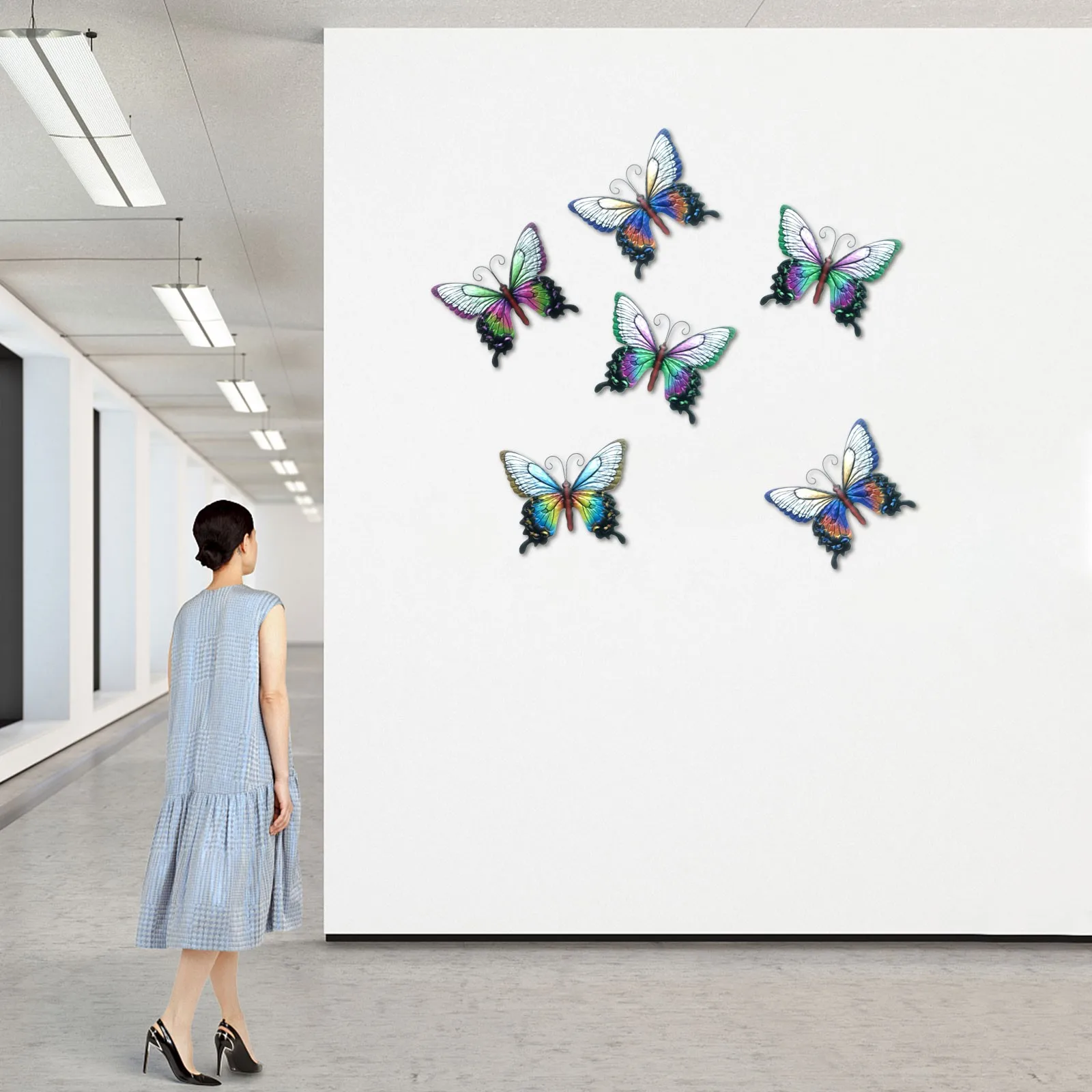 

Wrought iron butterfly home wall hanging decoration Handmade Wrought Iron Metal Butterfly Mural For Home Decoration And Outdoo