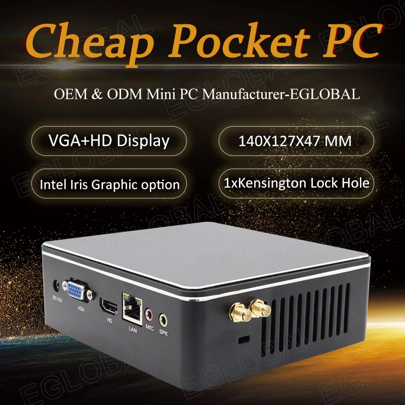 Cheap Nuc Mini PC Core I3 4010Y/6157U I5 5287U/6360U Windows 10 Pro Mini Computer Portable 450M WIFI  HDMI VGA Dual Display