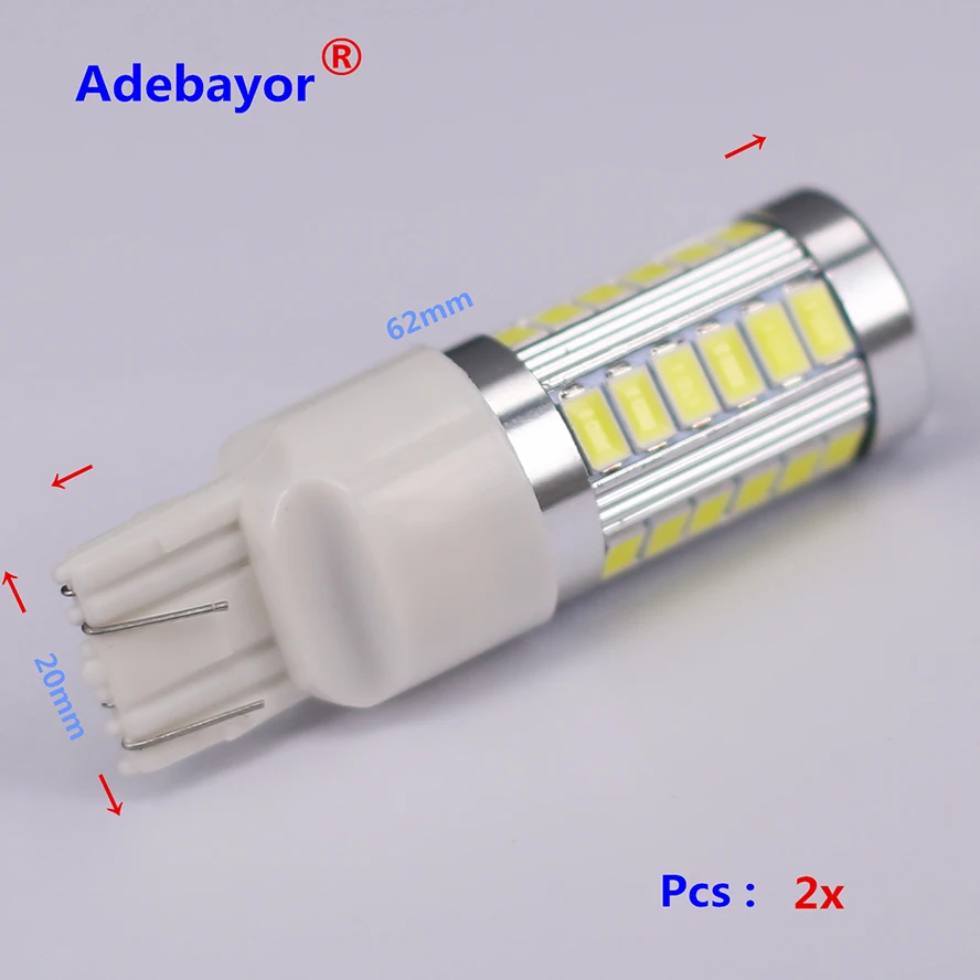 100 шт. 1156 1157 7443 33 SMD светодиодный 5630 5730 резервная туман светильник тормозные лампы