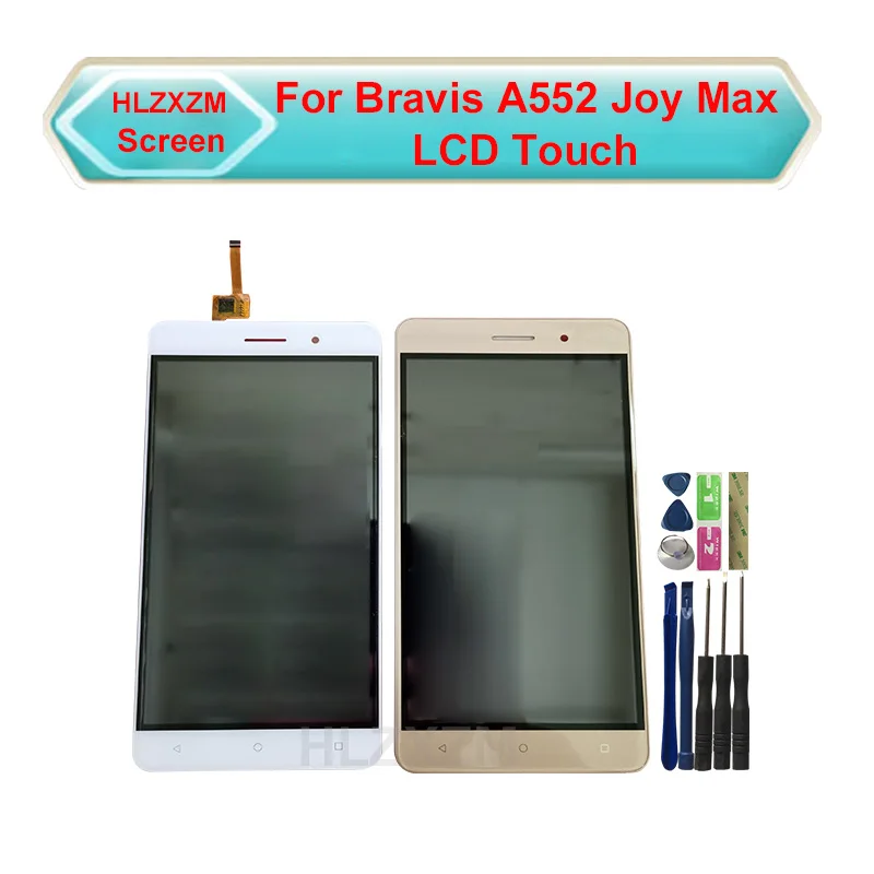 Для Bravis A552 Joy Max ЖК-дисплей с кодирующий преобразователь сенсорного экрана в сборе