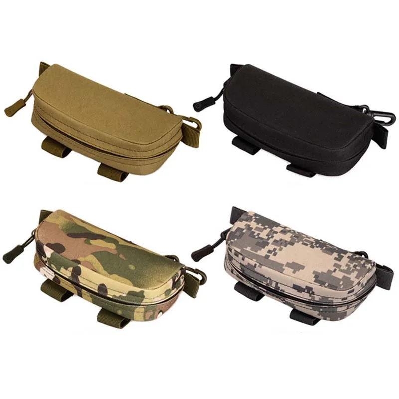 

Portable Outdoor Tactical Glasses Bag Camouflage Men Nylon Waist Belt Sunglasses Pack Eyeglasses Case Outdoor Clutch Bag