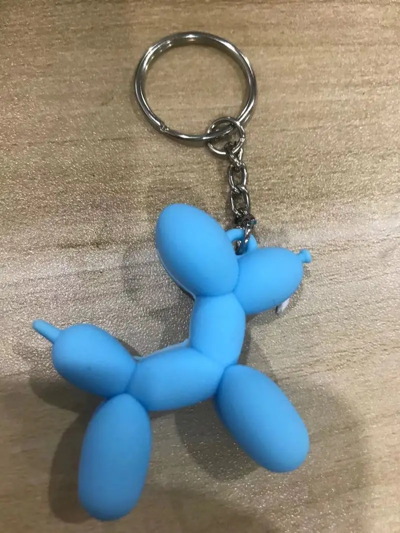 

Women's fashion key foil punk balloon dog soft rubber dog key foil bag pendant jewelry small jewelry men's car key ring keychain