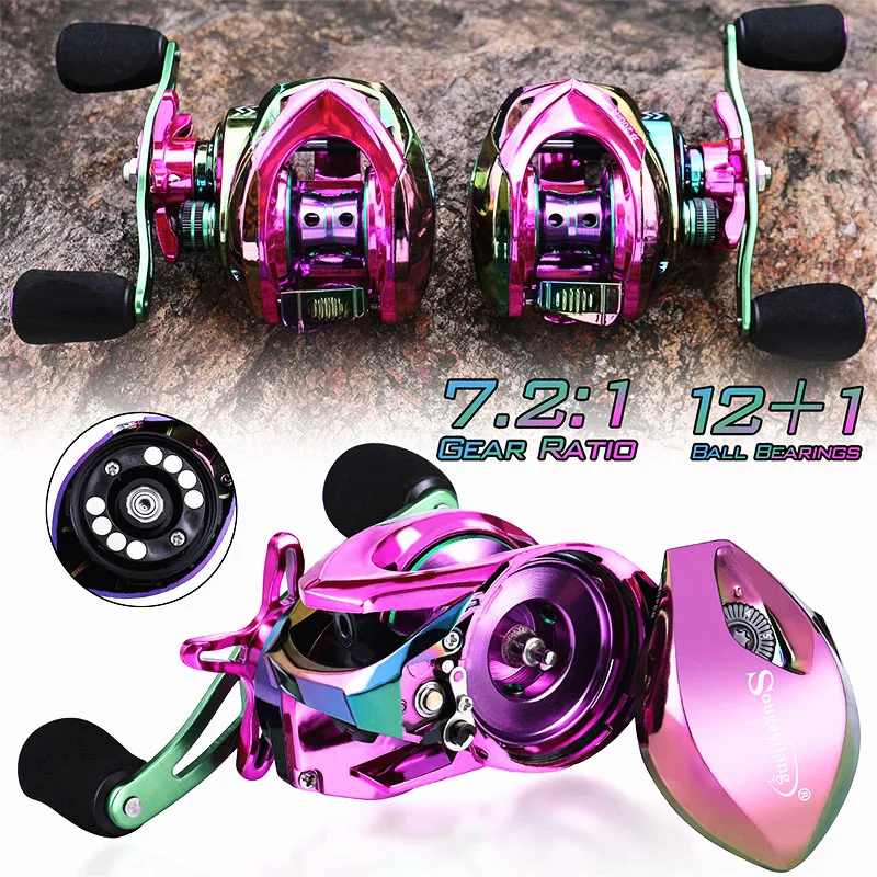 

Рыболовная катушка Sougayilang, Рыболовная катушка для заброса приманки, 12 + 1 шарикоподшипников, тяговое усилие 10 кг, для ловли карпа, свежая, Морс...