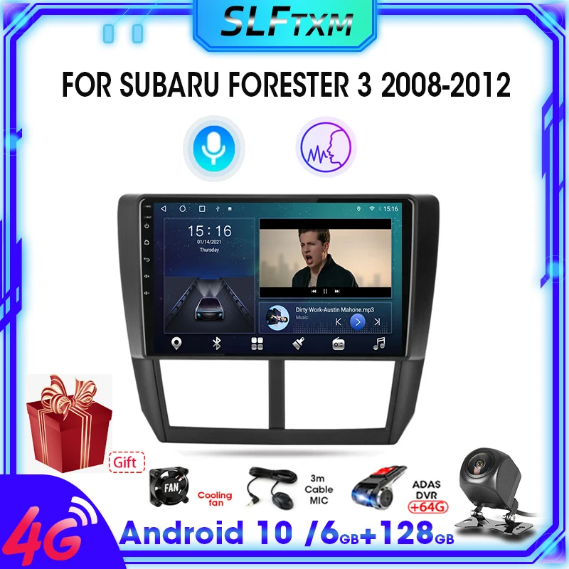 

Автомагнитола 2 Din, Android 10, мультимедийный плеер для Subaru Forester 3 SH 2008-2012, экран, GPS-навигация, стереоприемник RDS, аудио