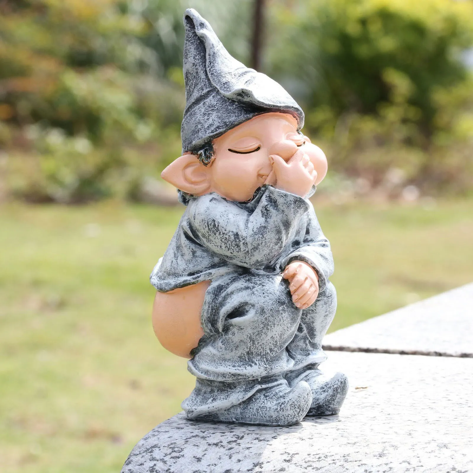 Творческий зомби-гном садовые статуи уличное Садоводство украшения гномов двор