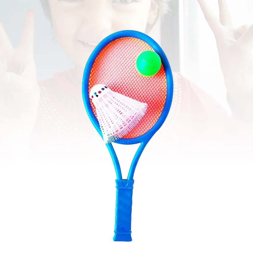 

Badminton Tennis Rackets Balls Set Children Kids Outdoor Sports Parent-Child Sports Educational Sports Game Toys for Children Bo