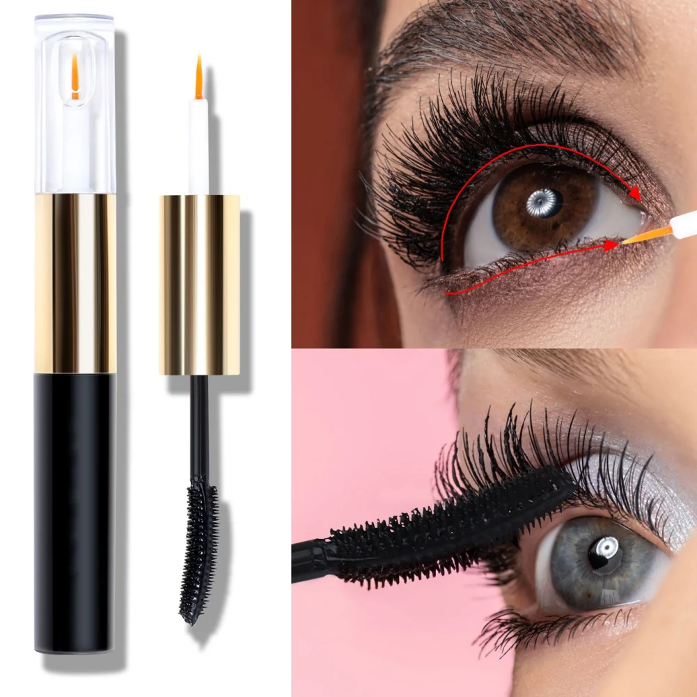 

Mascara + Eyelash Growth Liquid Waterproof Lengthened Long Curly And Not Dyed Eye Makeup Tools Long-lasting Mascara