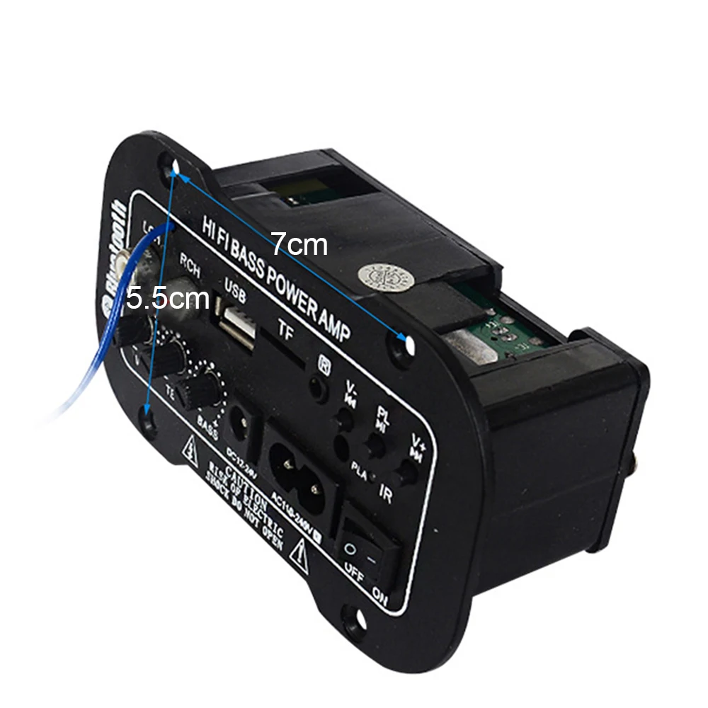 5 Inch HI-FI Bluetooth Home Car Audio Power Amplifier Auto FM Radio Player HiFi Bass AMP Support SD USB DVD MP3 Input | Автомобили и