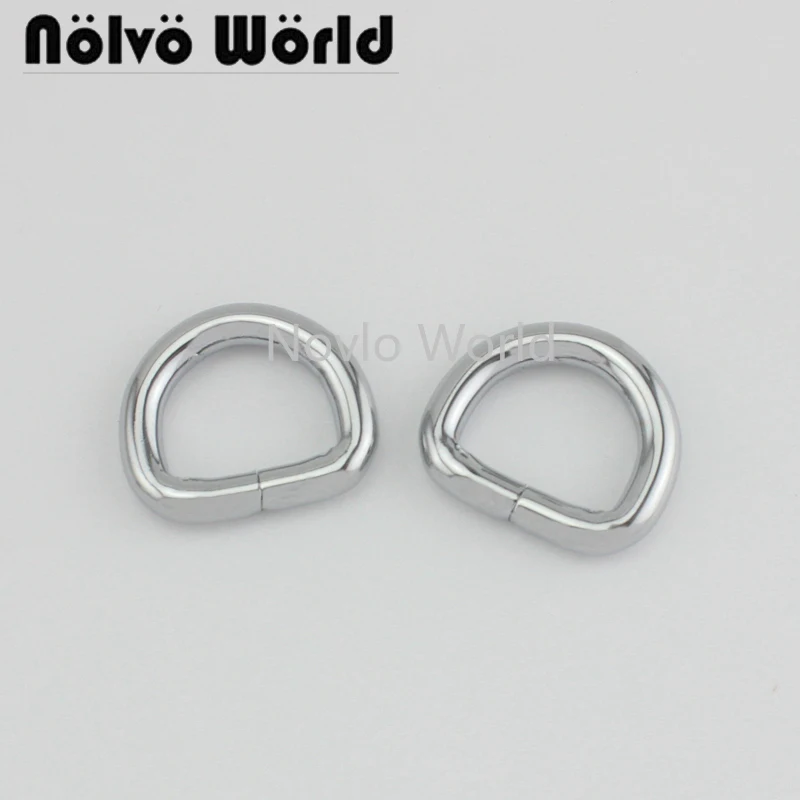 

Мир Nolvo 5-20-15,7 шт. 6 цветов 13,5*5/8 мм хромированное металлическое D-образное кольцо открытые пряжки, 1/4 "вешалка для сумки «сделай сам» фурнитура ...