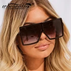 Винтажные большие солнцезащитные очки для женщин XL Большие Квадратные Солнцезащитные очки мужские женские модные брендовые дизайнерские черные большие очки 26 цветов S302