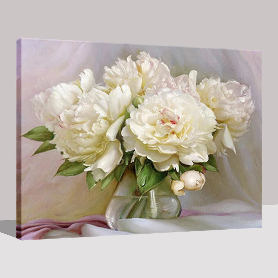 Хризантема DIY Краска ing комплекты номеров картина с каллиграфией акриловая