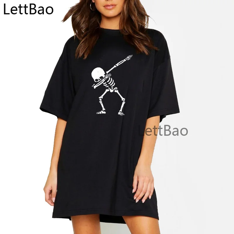 

Вытирая череп для женщин футболка Платья Графический летняя Harajuku 2021 новая стильная модная крутая бейсбольная уличная топы с короткими рука...