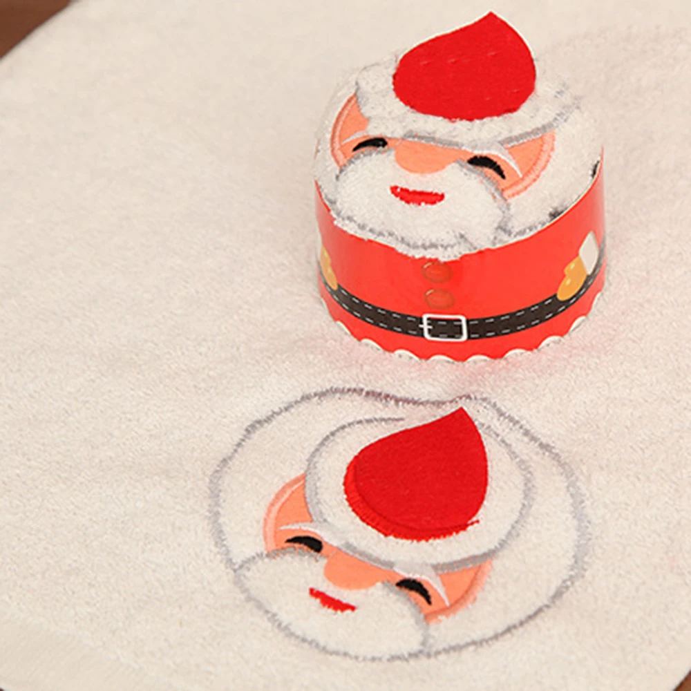 Хлопковое полотенце для кекса рождественский подарок детей 30х30см|Кулоны и