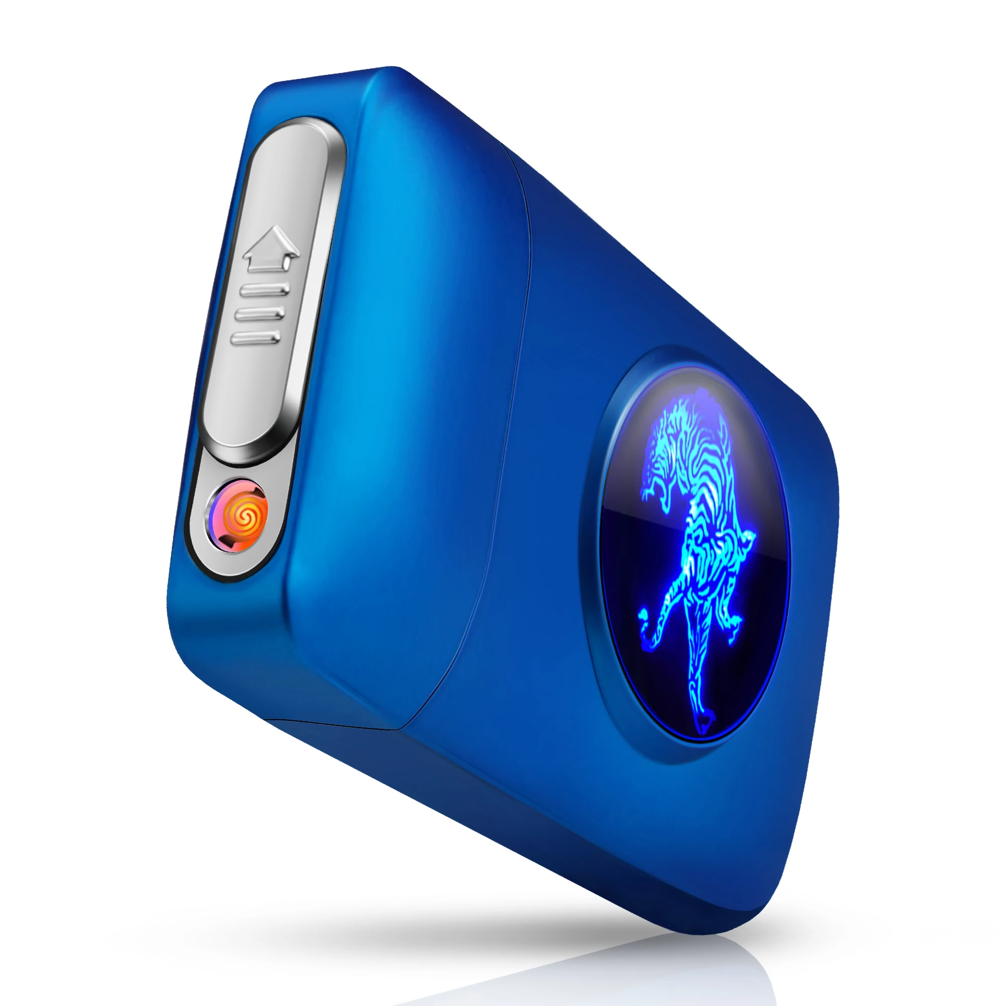 

Электронная зажигалка с чехлом для сигарет, USB электрическая креативная Зажигалка светодиодный ным дисплеем, крутые Необычные вольфрамовы...