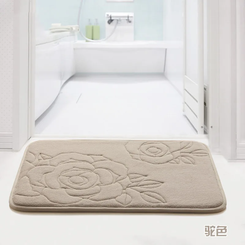 Утолщенный напольный коврик для ванной из пены с эффектом памяти Нескользящие