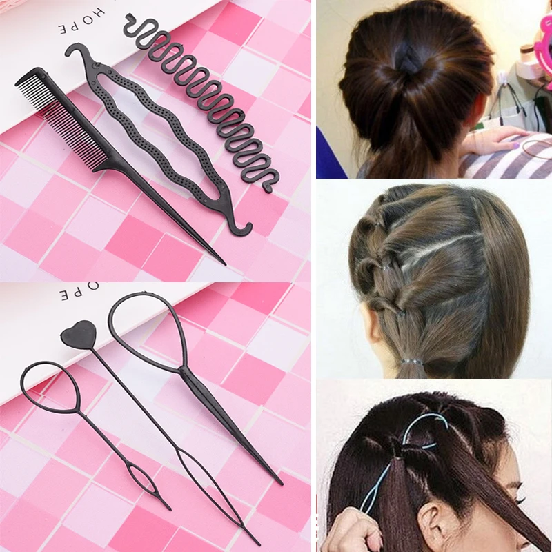 

Girls Hair Twist Holder Accessories for Women Girl New Styling Female Sponge Hairstyle Braid Tool Oranment Hair Acccessories