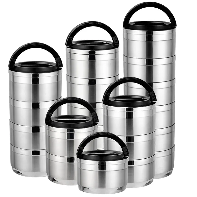 Утолщенный Ланч бокс из нержавеющей стали 1 шт. 6 слойный вместительный деловой