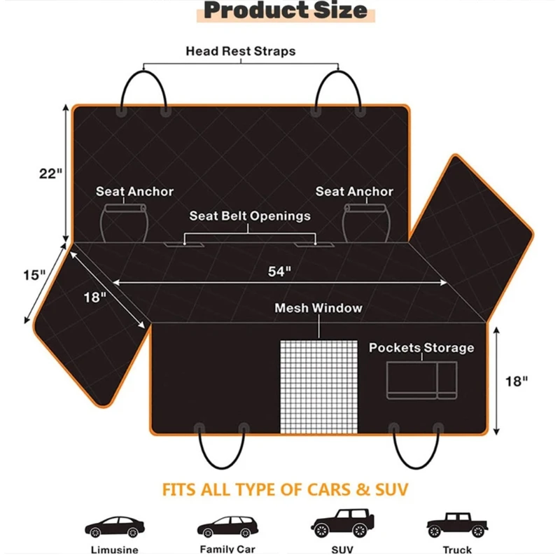 Prezzo Protezione Del Sedile Antiscivolo Lavabile Per Auto/camion/suv Forniture Quotidiane Per Animali Domestici Amaca Coprisedili Per Animali Domestici