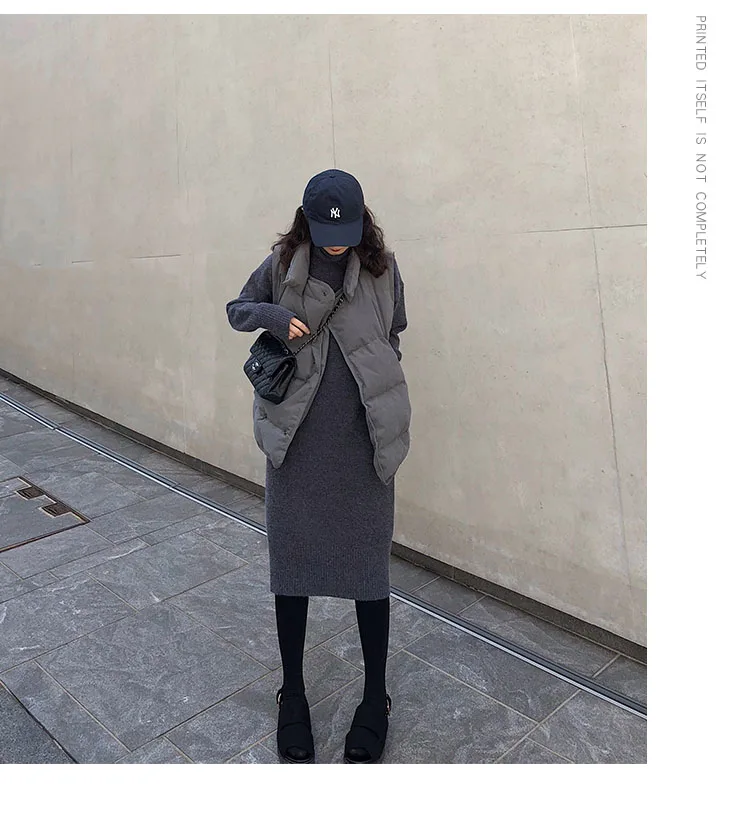 Turtleneck Cashmere Knitted Sweater Dress Women Autumn Spring Noodles Elastic Long Sleeve thick Pullover Winter Dress