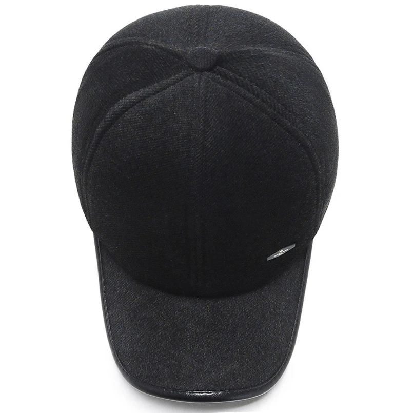 Бейсболка зимняя унисекс с защитой ушей цвет в ассортименте|Мужские бейсболки| |