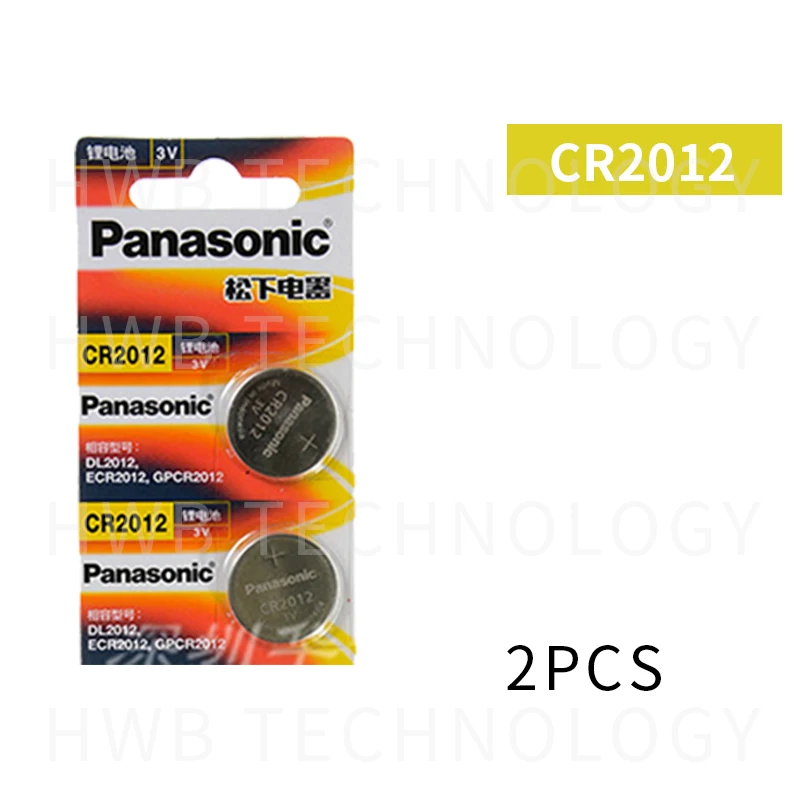 2 шт./лот новый оригинальный сотовый телефон Panasonic CR2012 3V хорошее качество|button cell|lot