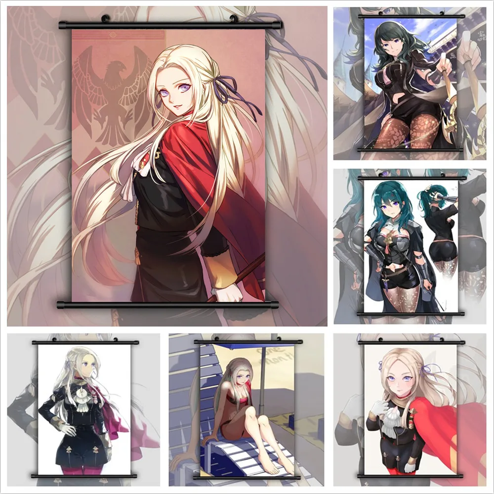 Огонь эмблема три дома Ashe Byleth Edelgard Аниме Манга настенный плакат